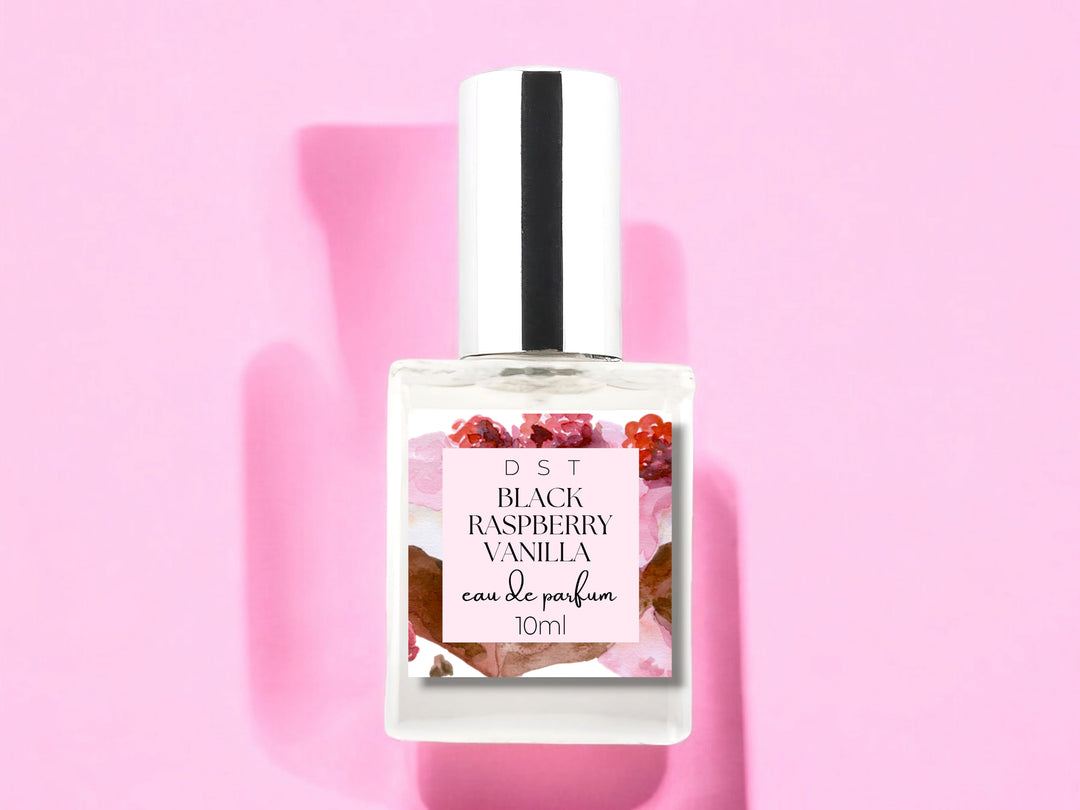 10ml bottle of Black Raspberry Vanilla Eau de Parfum Spray.