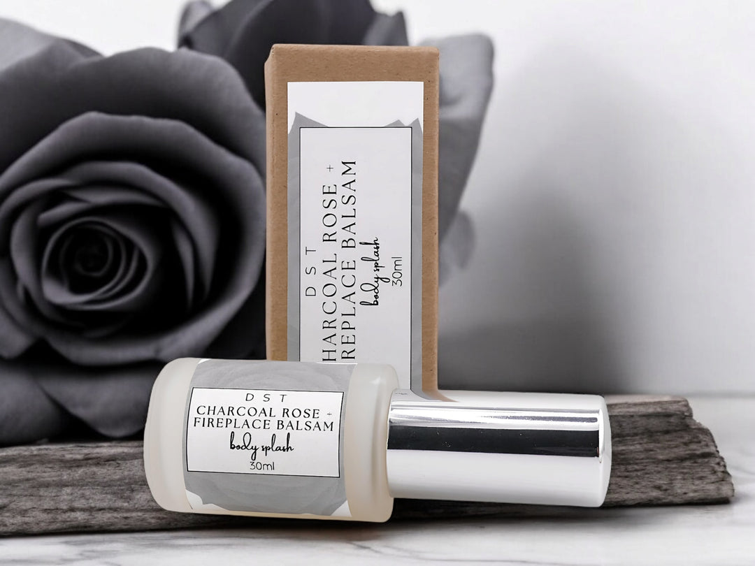 Charcoal Rose & Fireplace Balsam Body Splash