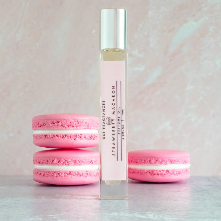 Strawberry Macaron Perfume Oil 10ml Square 