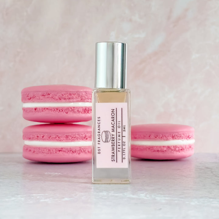 Strawberry Macaron Perfume Oil 5ml Square 