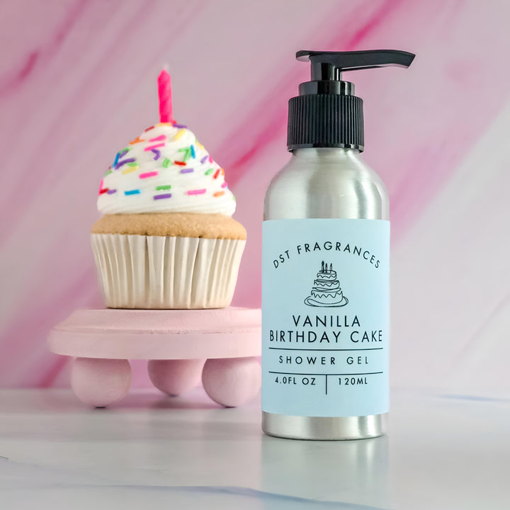 Vanilla Birthday Cake Shower Gel