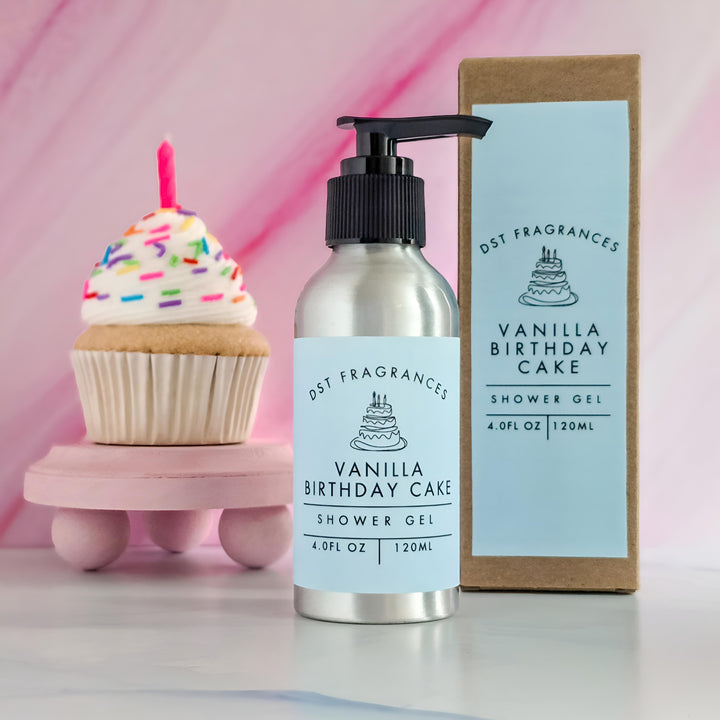 Vanilla Birthday Cake Shower Gel Box