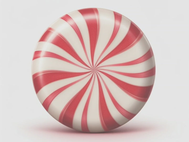 muted video showing text scent description for Peppermint Twist. Top notes: Peppermint. Middle Notes: Creamy Vanilla. Base notes: Light Musk.